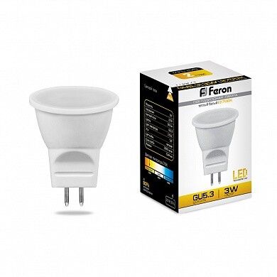 Лампа светодиодная LB-271 (3W) 230V G5.3 2700K MR11 | 25551 FERON