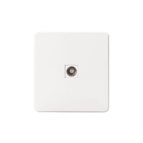 Розетка телевизионная TV СП ROUND MIELE перламутр Kranz KR-78-0723-1