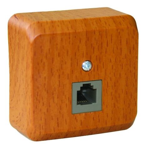 Розетка телефонная 1-м ОП Этюд темн. бук SE TELA-001T APC