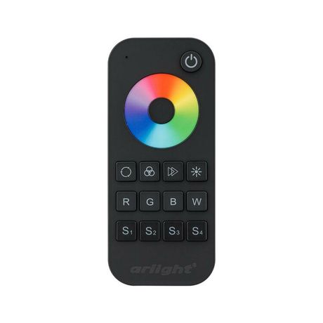 Пульт SMART-R28-RGBW Black (1 зона, 2.4G) (ARL, IP20 Пластик, 5 лет) - 023479 Arlight