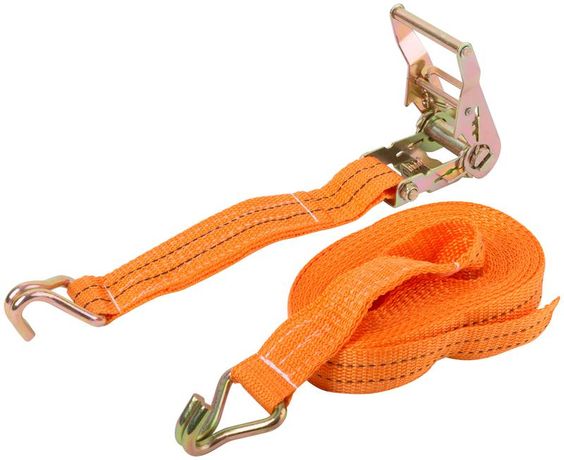 Ремень для крепления груза, храповый механизм, лента 38 мм x 8 м, 1500 / 3000 кг - 64917 РОС