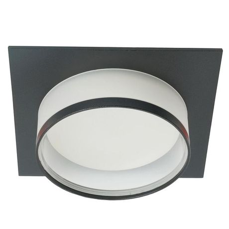 Светильник потолочный встраиваемый, 15W 230V GX53, черный, квадрат, без лампы, DL501 | 51088 FERON