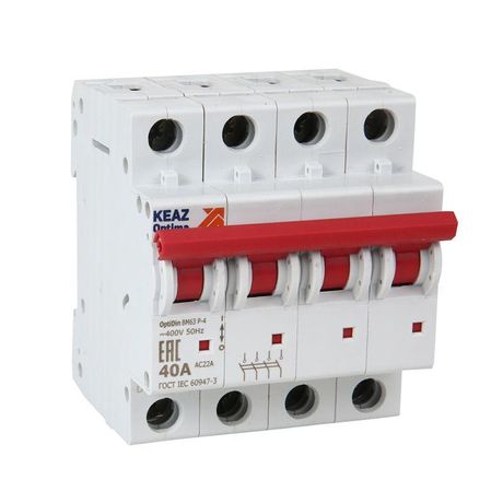 Выключатель нагрузки модульный OptiDin BM63P-432-УХЛ3 (BM63P) | 332969 КЭАЗ