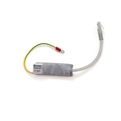 Устройство защиты портов локальной сети Ethernet 10 Base-T/100 Base-TX/1000 Base-T, в том числе, использующих технологию PoE стандартов IEEE 802.3af, 802.3at и 802.3bt, - 55° +85°С, IP20, 65х21х20мм (УЗИП, грозозащита) 20178 Тахион УЗЛП-ЕП