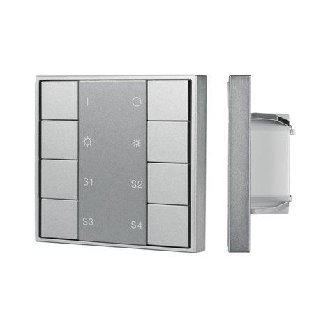 Панель кнопочная INTELLIGENT DALI-201-23-1G-4SC-DIM-DT6-IN Silver BUS, Frame IARL, IP20 металл, 3 года - 048187 Arlight Arlight арт. 048187