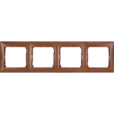Рамка 4-м Valena горизонт. тонир. дерево Leg 770314 Legrand