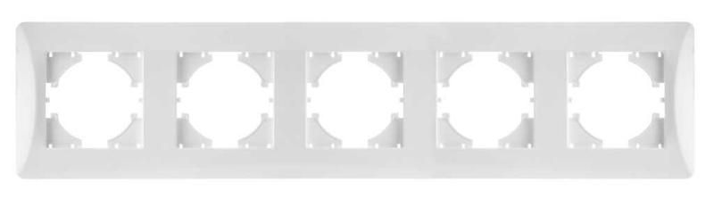 Рамка 5-местная Ugra, белый - С1150-001 GUSI