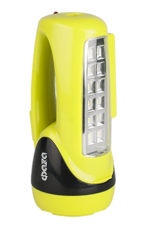 Фонарь аккумуляторный универсальный AccuF8-L1W/L12-gn 1Вт 100лм + боков. панель 12х0.5Вт 110лм аккум. 0.9А.ч ЗУ: 220В/12В IP20 зел. ФАZА 5008922 ФАЗА