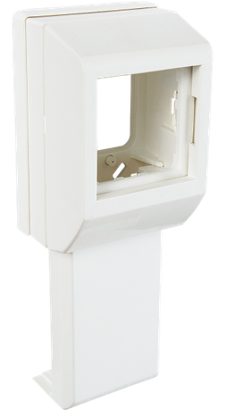 Суппорт с рамкой на 1 пост (45х45) вдоль профиля универсальный | 020007S SPL