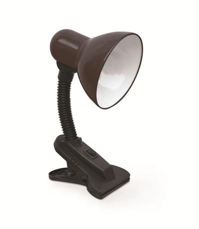 Светильник настольный под лампу на прищепке СНП 21Ч-E27 230 В ЧЕРНЫЙ (с подвесом) IN HOME - 4690612046822