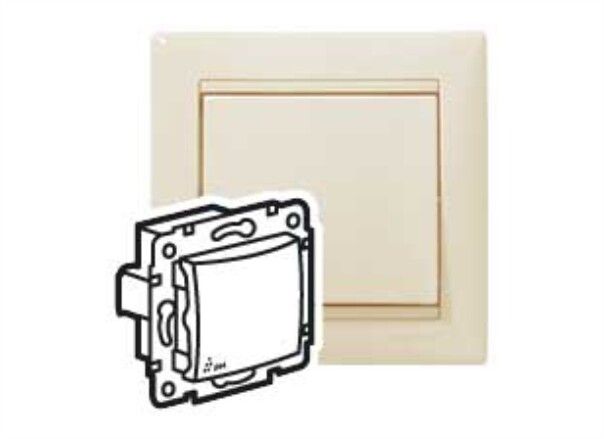 Выключатель 1-кл. СП Valena 10А IP44 250В механизм сл. кость Leg 774101 Legrand