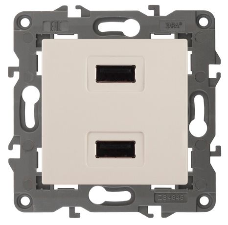 Устройство зарядное USB, 5В-2100мА, Эра Elegance, сл.кость, 14-4110-02 - Б0034359
