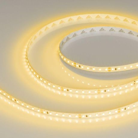 Светодиодная лента RT-A120-8mm 24V Yellow (9.6 W/m, IP20, 2835, 5m) (Arlight, Открытый) | 008780(2) Arlight