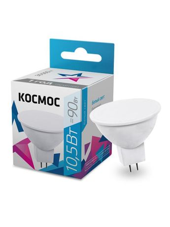 Лампа светодиодная LED 10.5W JCDR 220В GU5.3 D50x45 4500K белый 840 лм Космос - LkecLED10.5wJCDRC45