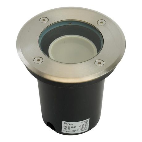 Светильник светодиодный тротуарный ДТУ-7w 4000К с лампой GU10 IP65 черный - 51967 FERON