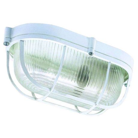 Светильник НПП 03-100-018 "Банник" 1201 овал большой IP65 корпус с решеткой бел. Элетех 1005500920