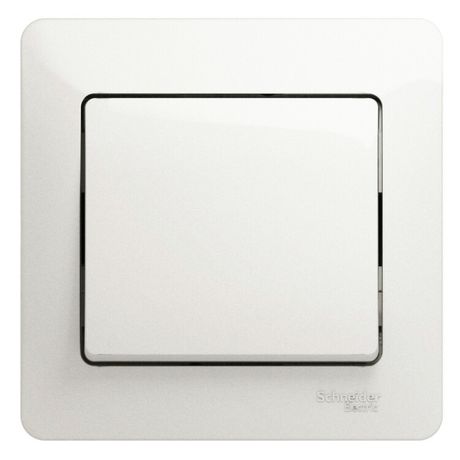 Выключатель 1-кл. СП Glossa 10А IP20 (сх. 1) 10AX в сборе перламутр. SE GSL000612 APC
