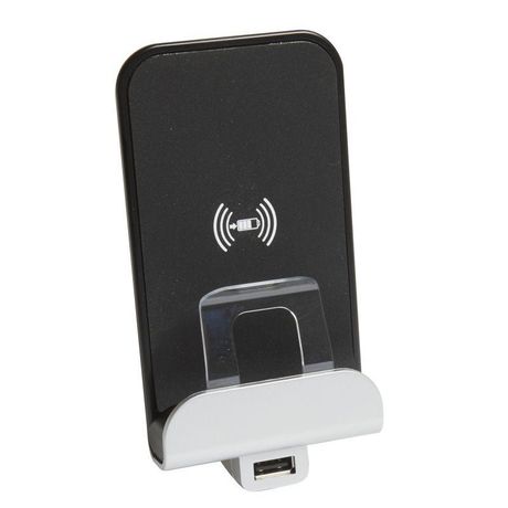 Устройство зарядное беспроводное Livinglight Qi 1А с дополнит. разъемом USB A 5В 2.4А Leg BTC LN4285CW2 Legrand