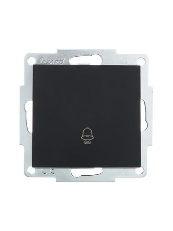 Механизм кнопки звонка СП VESNA черн. бархат LEZARD 742-4288-103