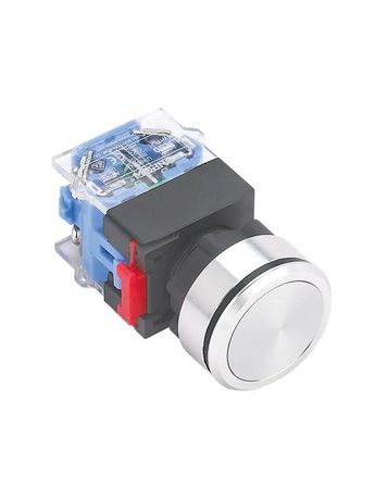 Выключатель кнопочный ВК30-M11P/P 1НО+1НЗ цилиндр d30мм IP65 метал. Электротехник ET859211