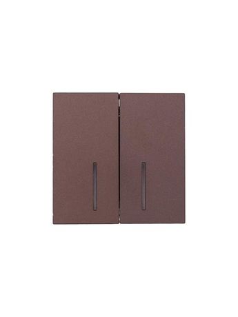 Выключатель 2-кл. с индик. СП ZIMA IP20 10А безвинт. зажим шоколад LEZARD 704-7388-112QC