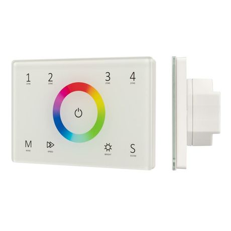 Панель Sens SMART-P83-RGB White (230V, 4 зоны, 2.4G) (Arlight, IP20 Пластик, 5 лет) | 028402 Arlight