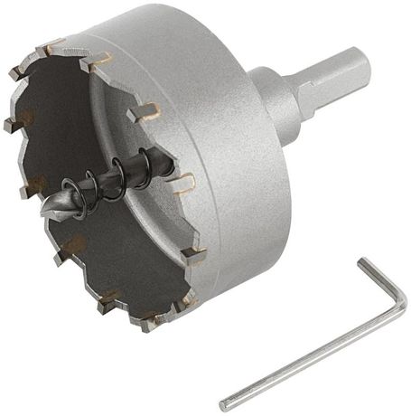 Коронка кольцевая с карбидными вставками профи (для отверстий в нержавеющей стали) 64мм FIT 36853 РОС