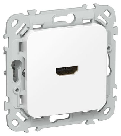 Розетка HDMI СП FLITE РШДМА-ФлБ механизм бел. IEK FI-H10-K01 IEK арт. FI-H10-K01