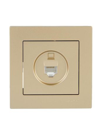 Розетка компьютерная VESNA зол. LEZARD 742-3688-139