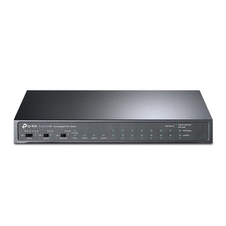 Коммутатор TL-SL1311MP на 8 PoE+ портов 10/100Мбит/с и 3 гигабитных порта настол. TP-Link 1846463