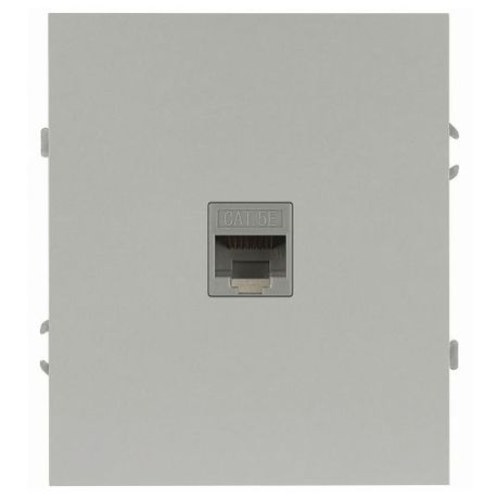 Розетка информационная 1-м RJ45 СП 16А IP20 250В Arktik алюм. MC Б0070476 MC арт. Б0070476