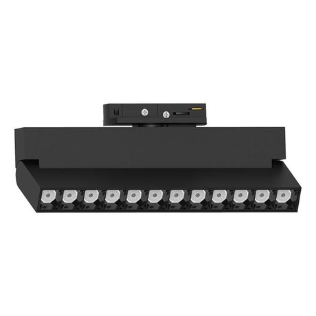 Светильник светодиодный трековый на шинопровод ДПО-12w 4000К 1080Лм поворотный черный - 51716 FERON