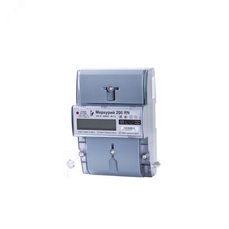 Счетчик Меркурий 206 PRSNO 1ф 5-60А класс точн. 1.0 многотариф. Моск. вр. Инкотекс М0000051773 206PRSNO 2 Тарифа МСК М0000026855