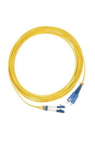 FC-D2-9-LC/UR-SC/UR-H-7M-LSZH-YL Патч-корд волоконно-оптический (шнур) SM 9/125 (OS2), LC/UPC-SC/UPC, 2.0 мм, duplex, LSZH, 7 м | 240206 Hyperline