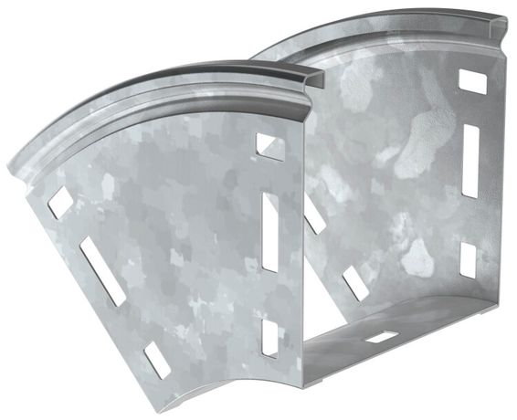 Поворот плавн. 45град тип В20 ESCA 80х300мм HDZ | CPV41-0-45-080-300-HDZ IEK