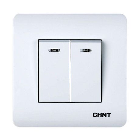 Выключатель 2-кл. с LED-подсветкой 10А 250В CHINT 715385