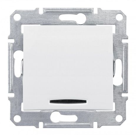 Кнопка выключателя СП Sedna с подсветкой бел. SchE SDN1600121 Schneider Electric