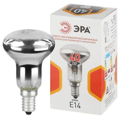 Лампа накаливания R50 40Вт Е14 / E14 230В рефлектор | Б0066515 ЭРА