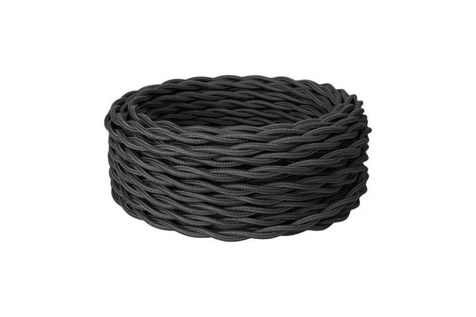 Провод ретро 2х2.5 черн. (уп.20м) RetroElectro 2254733