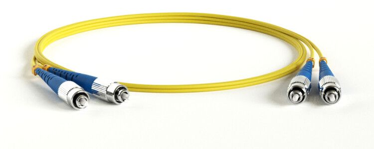 Патч-корд FC-D2-9-FC/UR-FC/UR-H-10M-LSZH-YL волоконно-оптический (шнур) SM 9/125 (OS2), FC/UPC-FC/UPC, 2.0 мм, duplex, LSZH, 10 м | 238582 Hyperline