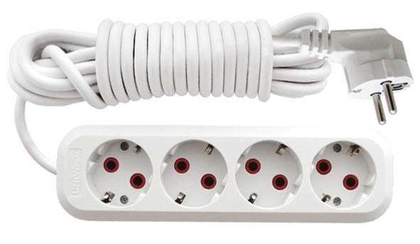 Удлинитель 4х2м с заземл. 10А IP20 У10-555 ПВС 3х0.75 UNIVersal 555-02 Союз