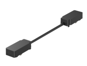 Коннектор питания для углового соединения шинопроводов магнитной системы Galakti 290x26x15 мм черный | V4-R7-09.RG23.TRK-0005 VARTON VARTA