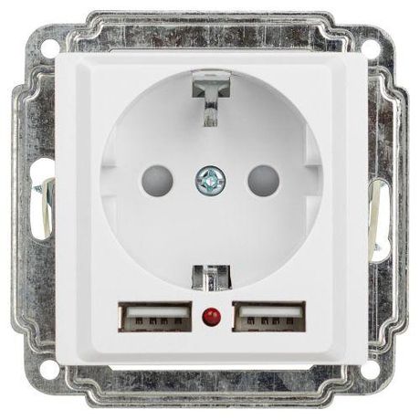 Розетка однофазная скрытого монтажа, в рамку с заземлением со шторками венге 16А 250В IP20 винтовые зажимы 6-304-10 Intro Accent - Б0063689 ЭРА