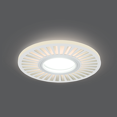 Светильник встраиваемый ДВО под лампу 3 Вт (max) 3000К IP20 d95х25 мм монт d60 Backlight Gauss - BL137