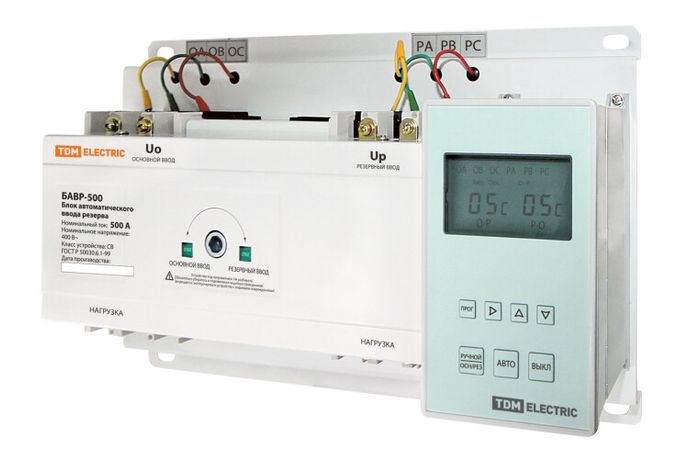 Блок автоматического ввода резерва БАВР 3П 500А | SQ0743-0006 TDM