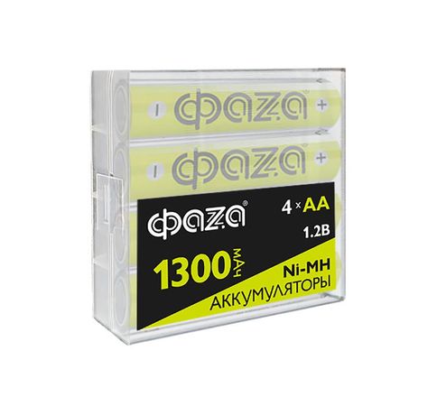 Аккумуляторная батарея AA 1300мАч Ni-MH Box-4 | .5059733 ФАZA ФАЗА