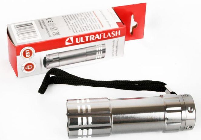 Фонарь UF5LED 3хR03 5LED алюм. металлик (короб) Ultraflash 7901
