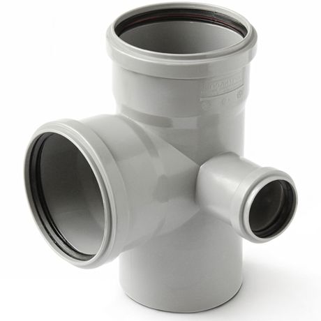 Крестовина 2-х плоскостная правая (Полипропилен) 110x110x 50/87,5 - 712587 PRO AQUA