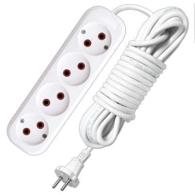 Удлинитель 4х10м без заземл. 10А IP20 У6-766М ПВС 2х1 UNIVersal 766М-10 Союз 766M-10