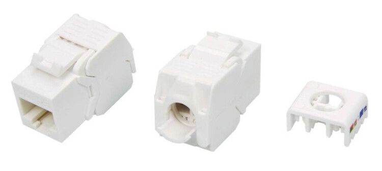 Вставка Keystone Jack RJ45 (8P8C) кат.5E KJ8-8P8C-C5e-180-TLS-WH 180град. Toolless бел. Hyperline 426193